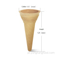 Cone crocante de arroz glutinoso cremoso